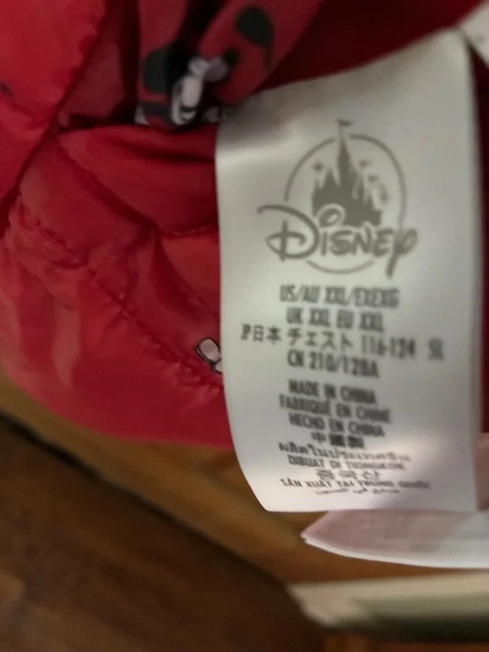 Disney Red Quilted Jacket with Character Print - Picture 6 of 8